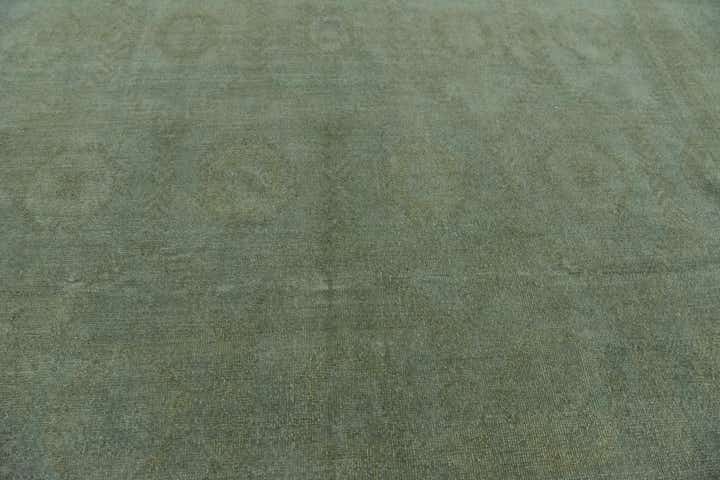 7' 11 x 11' Hand Knotted Peshawar Ziegler Wool Rug