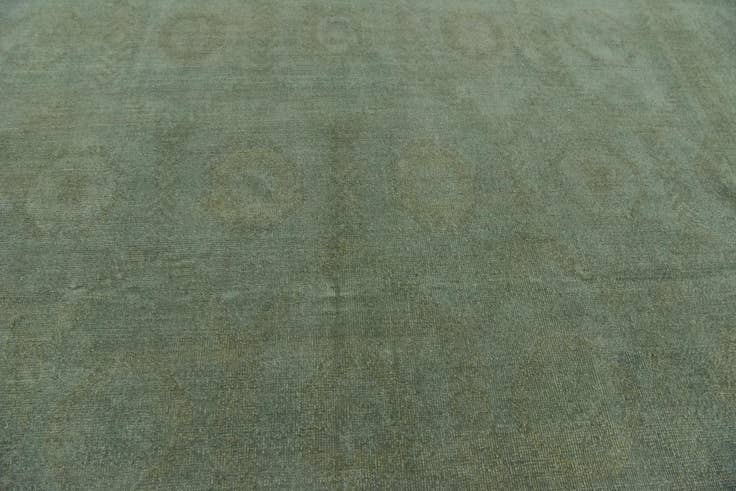 Detail image of 7' 11 x 11' Hand Knotted Peshawar Ziegler Wool Rug