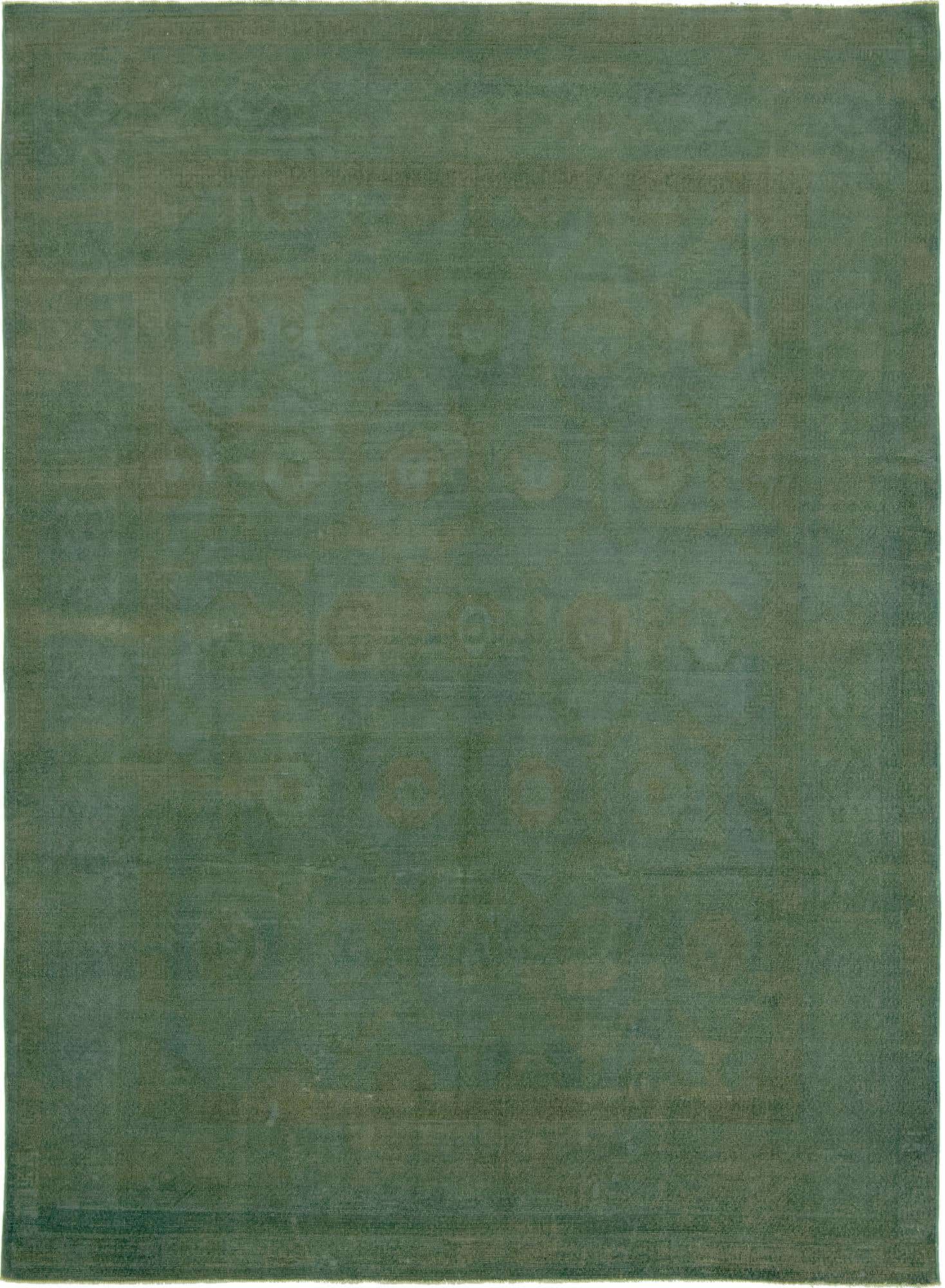 7' 11 x 11' Hand Knotted Peshawar Ziegler Wool Rug