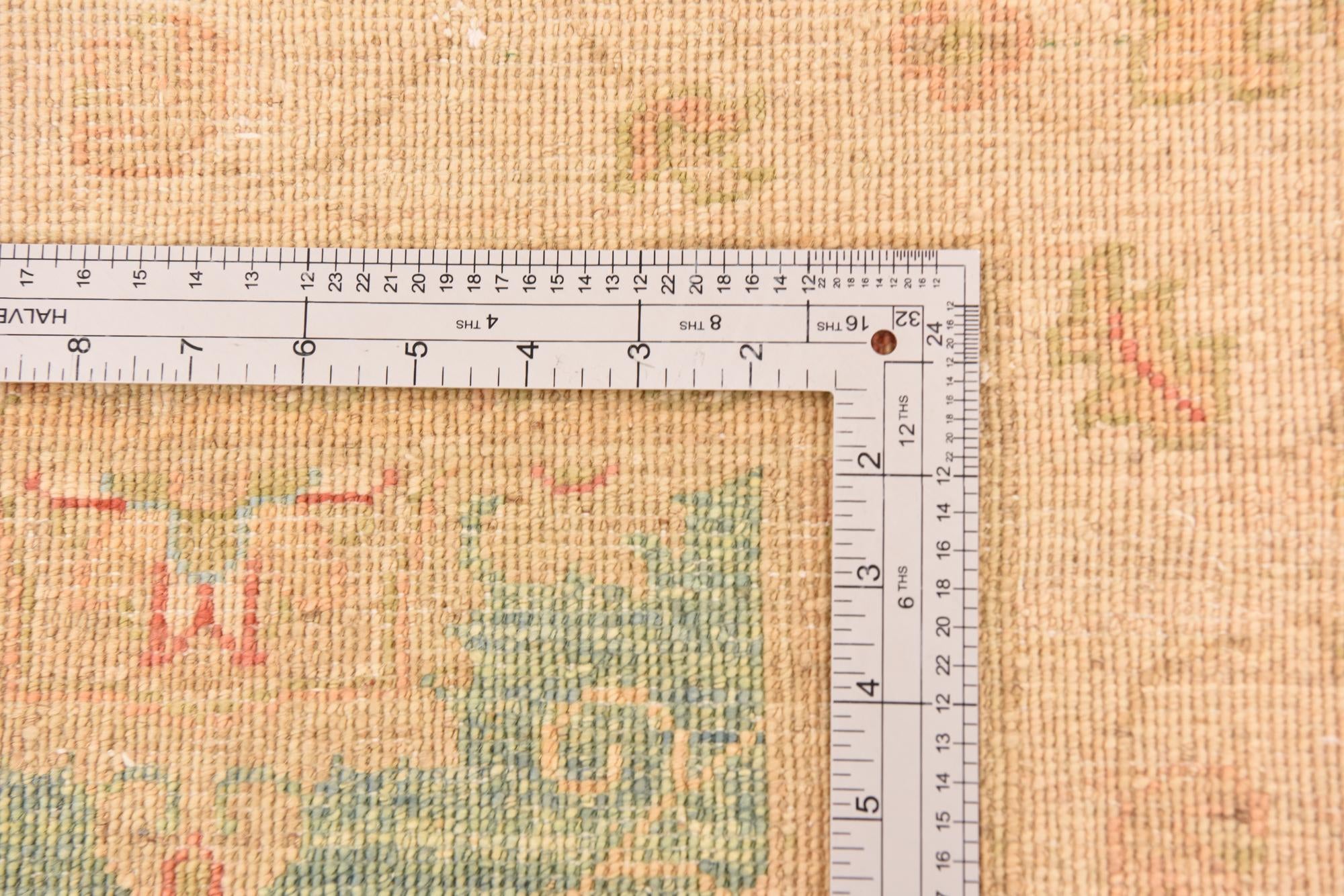 6' 9 x 8' 3 Hand Knotted Peshawar Ziegler Rug