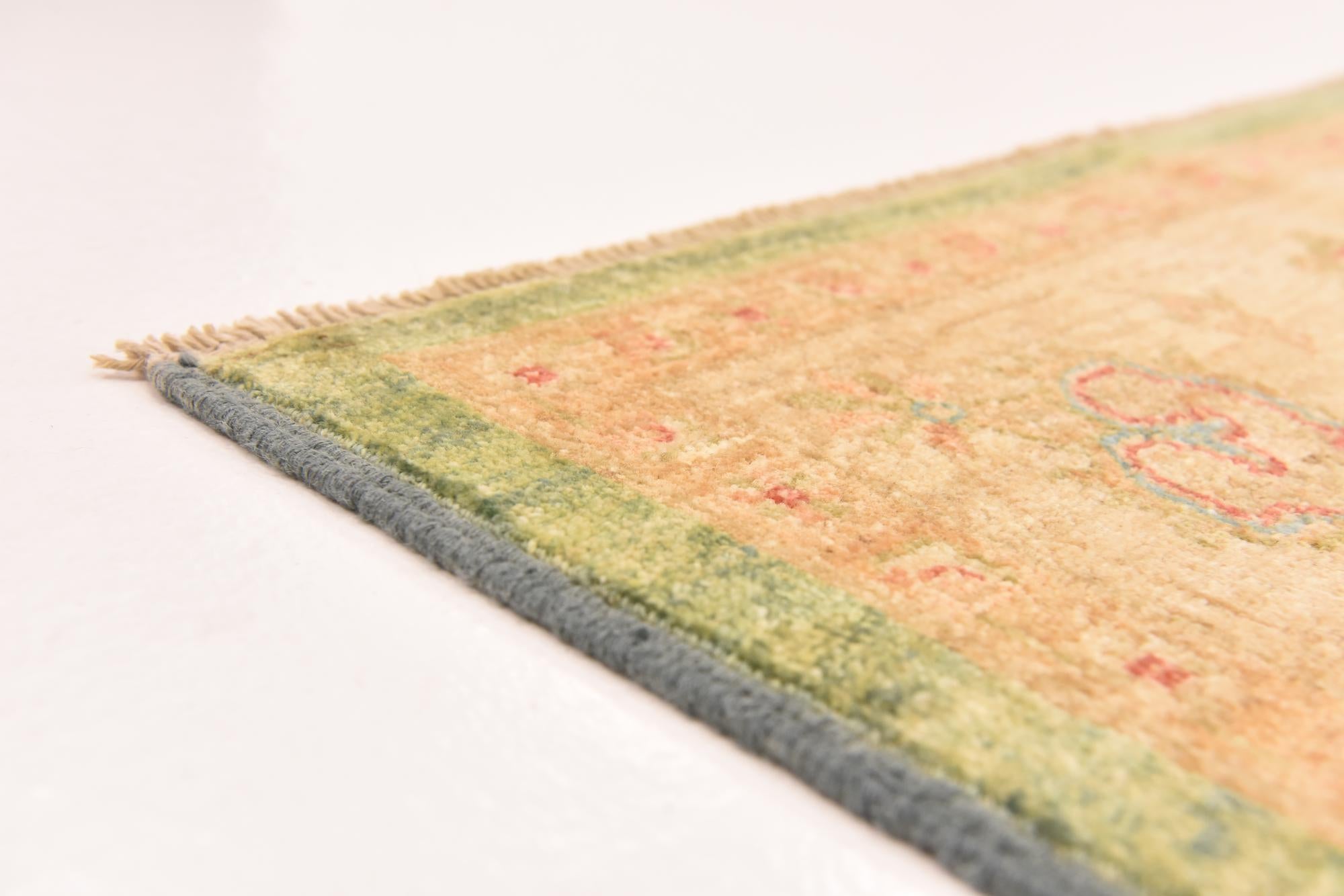 6' 9 x 8' 3 Hand Knotted Peshawar Ziegler Rug