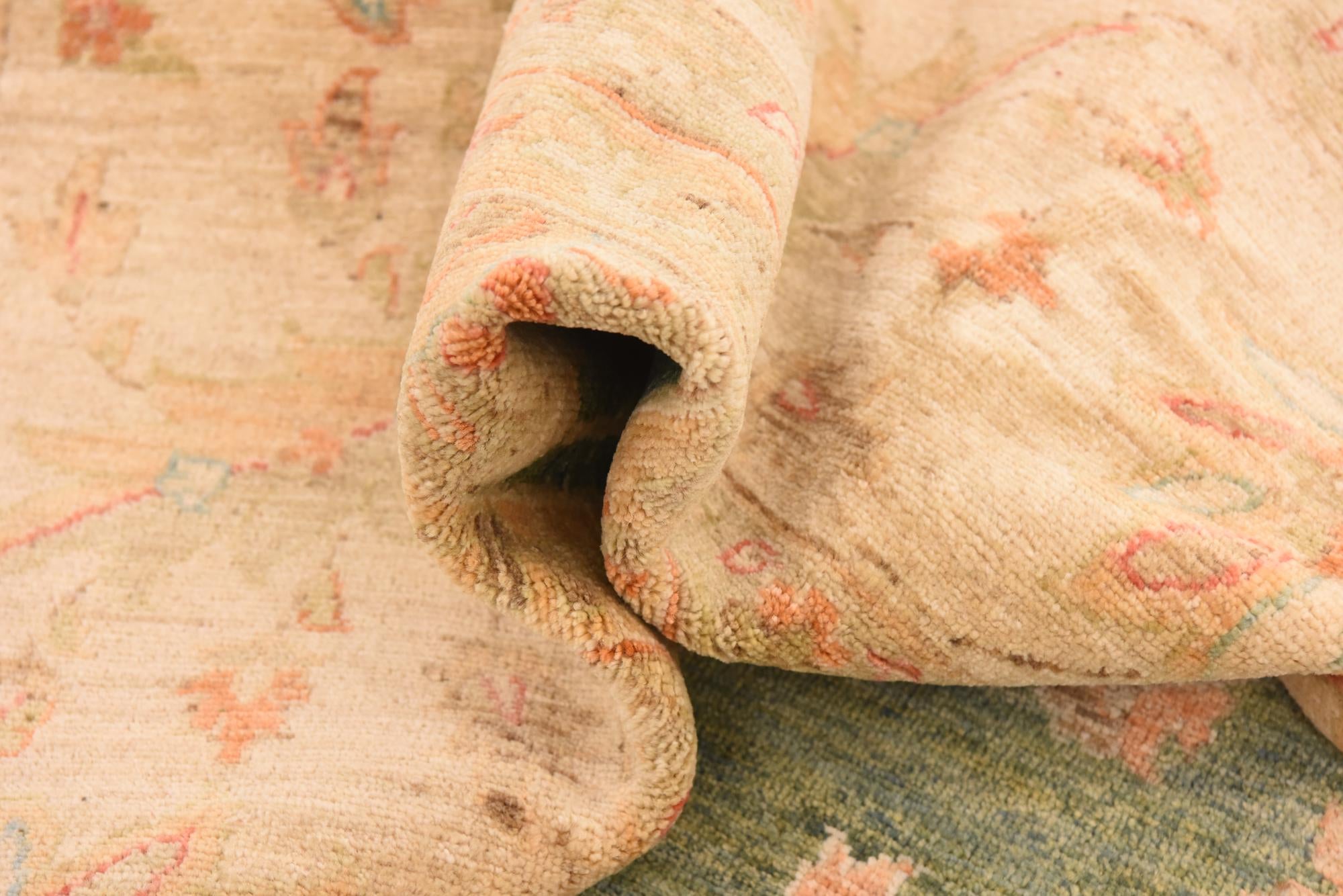 9' 11 x 12' 11 Hand Knotted Peshawar Ziegler Rug