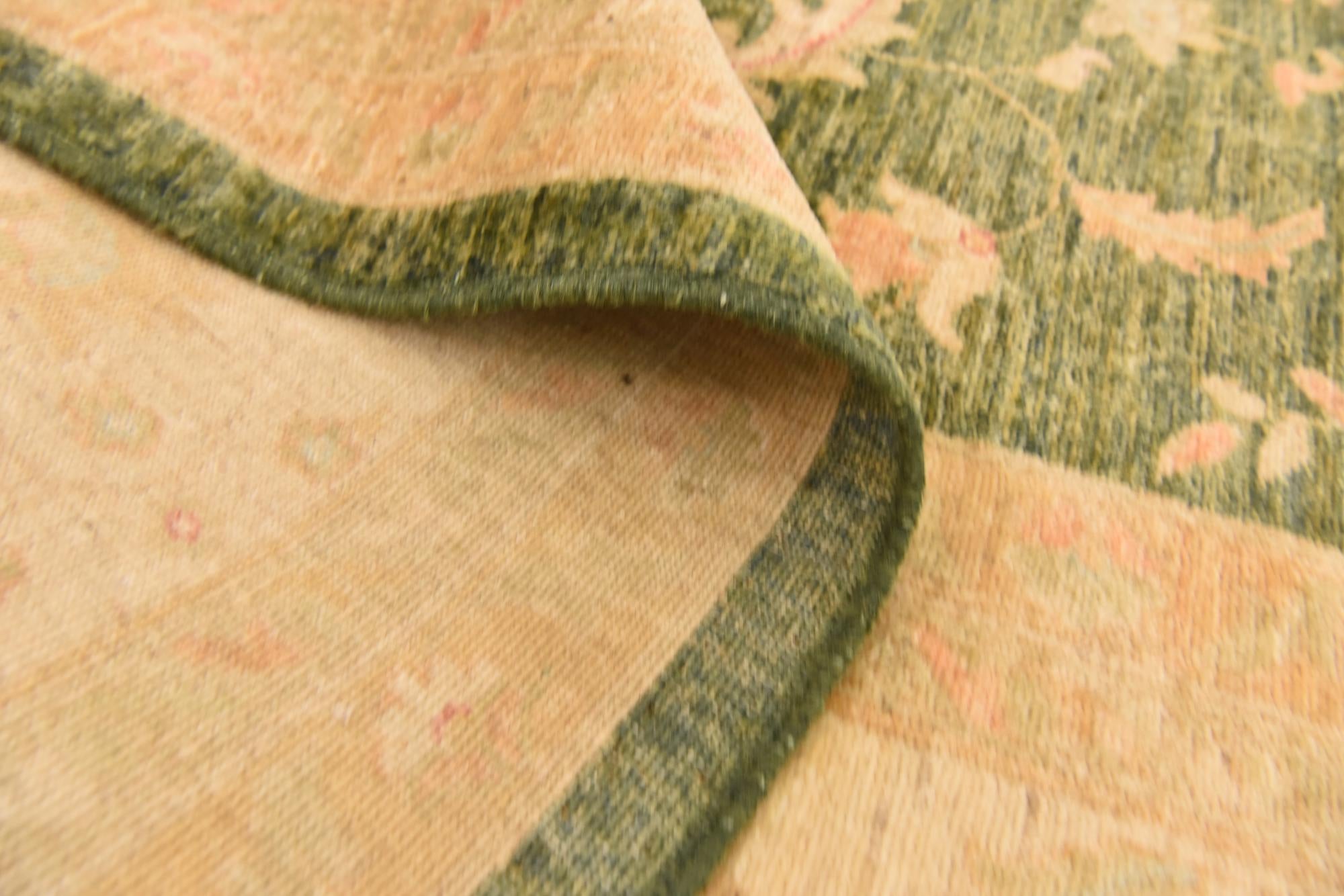 8' 3 x 11' 2 Hand Knotted Peshawar Ziegler Rug