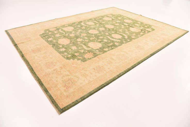 Detail image of 8' 3 x 11' 2 Hand Knotted Peshawar Ziegler Rug