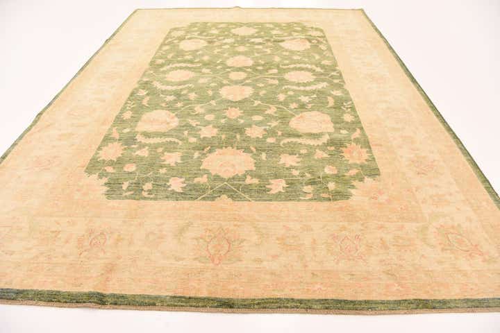 8' 3 x 11' 2 Hand Knotted Peshawar Ziegler Rug