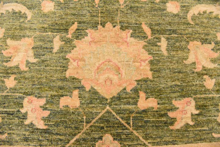 8' 3 x 11' 2 Hand Knotted Peshawar Ziegler Rug