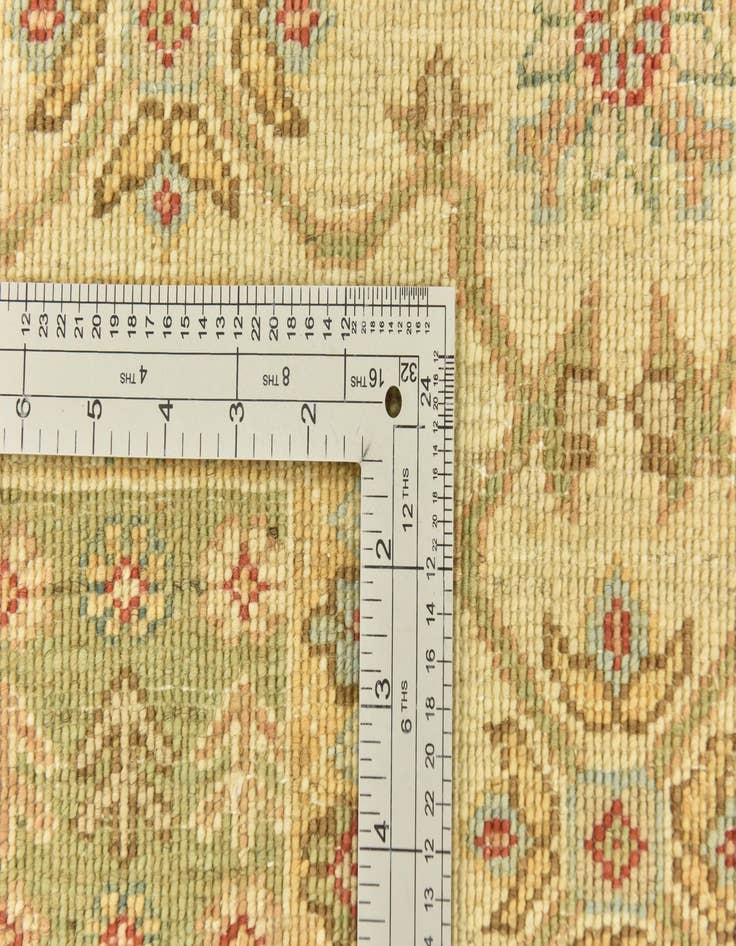 Detail image of 5' 8 x 8'  Hand Knotted Peshawar Ziegler Rug