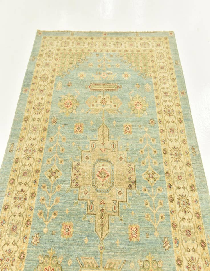 Detail image of 5' 8 x 8'  Hand Knotted Peshawar Ziegler Rug