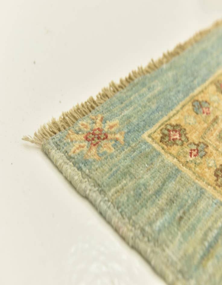 Detail image of 5' 8 x 8'  Hand Knotted Peshawar Ziegler Rug