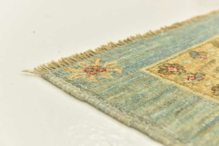 5' 8 x 8' Hand Knotted Peshawar Ziegler Rug