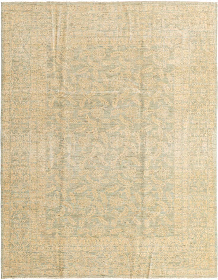 Detail image of 6' 9 x 9' 6 Hand Knotted Peshawar Ziegler Oriental Rug