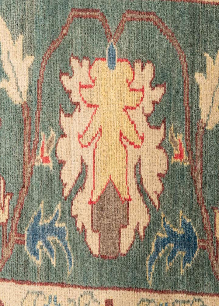 8' x 10' 9 Hand Knotted Peshawar Ziegler Rug