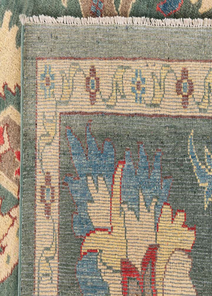 8' x 10' 9 Hand Knotted Peshawar Ziegler Rug