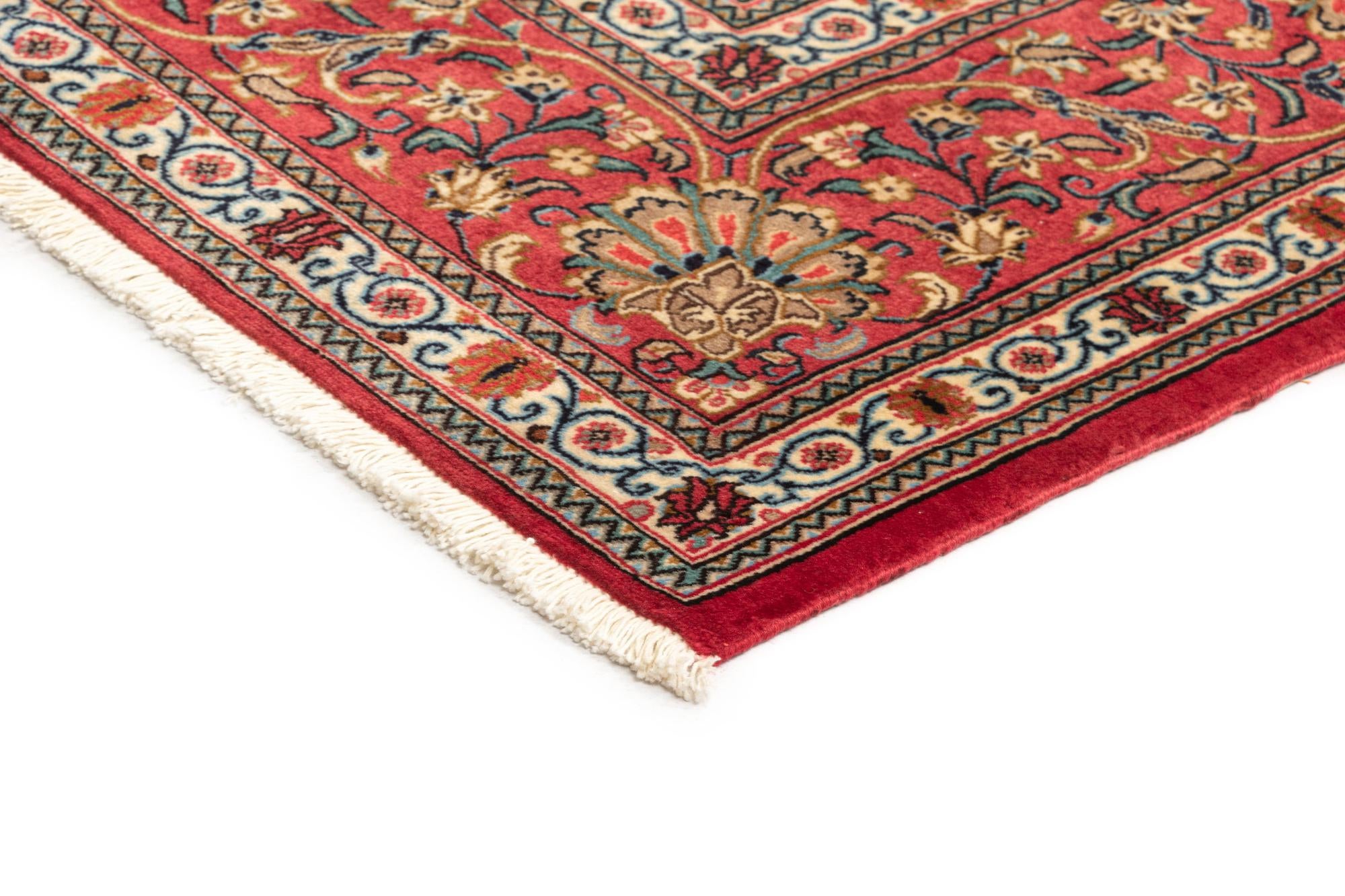 6' 8 x 9' 9 Hand Knotted Qom Persian Rug