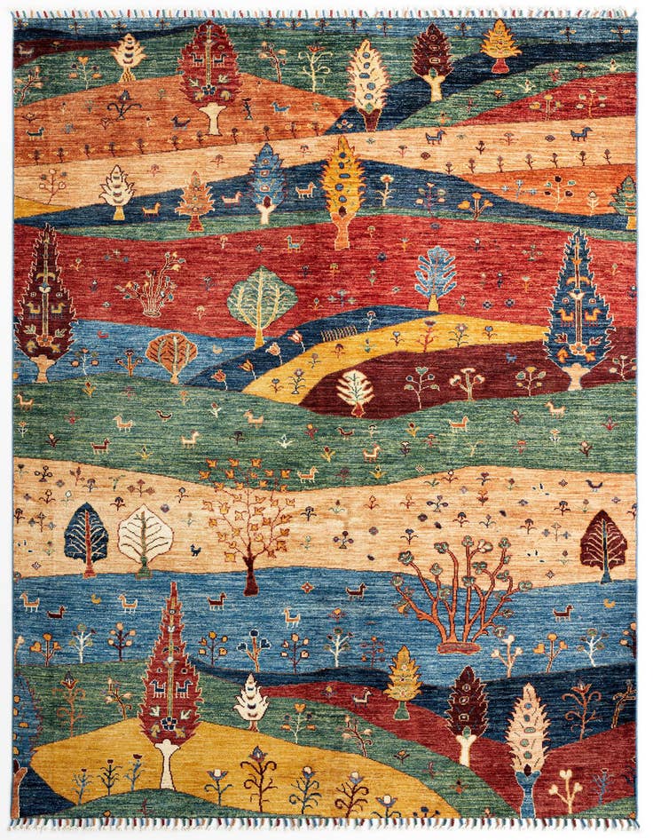 Detail image of 5' 6 x 8' Rubin Wool Rug