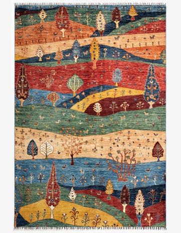 5' 6 x 8' Rubin Wool Rug