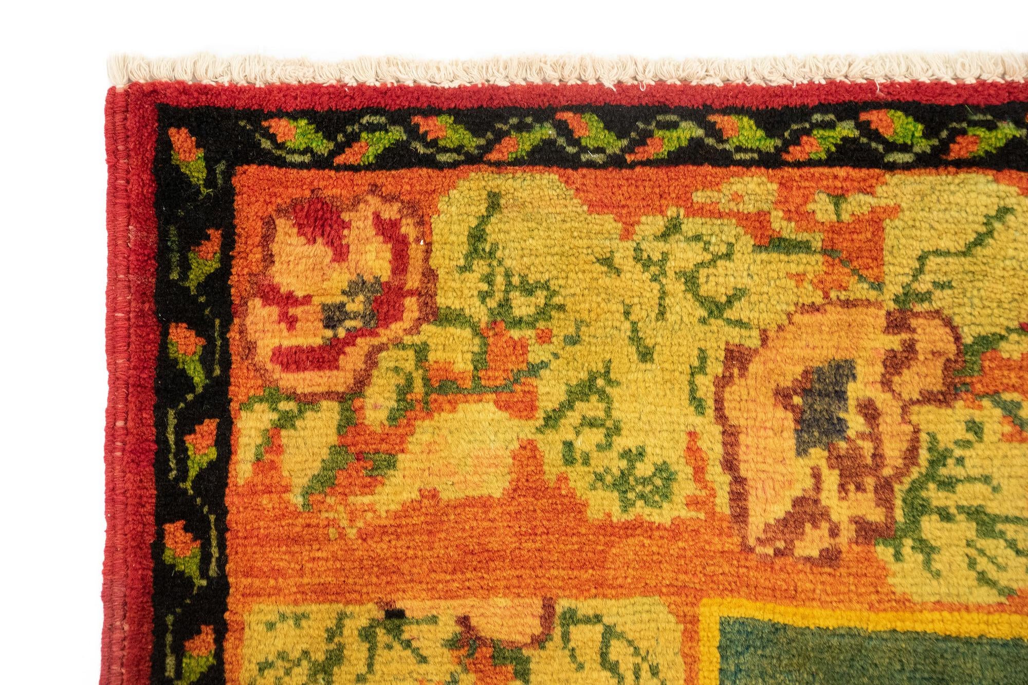 4' 5 x 7' 11 Hand Knotted Russia Wool Rug