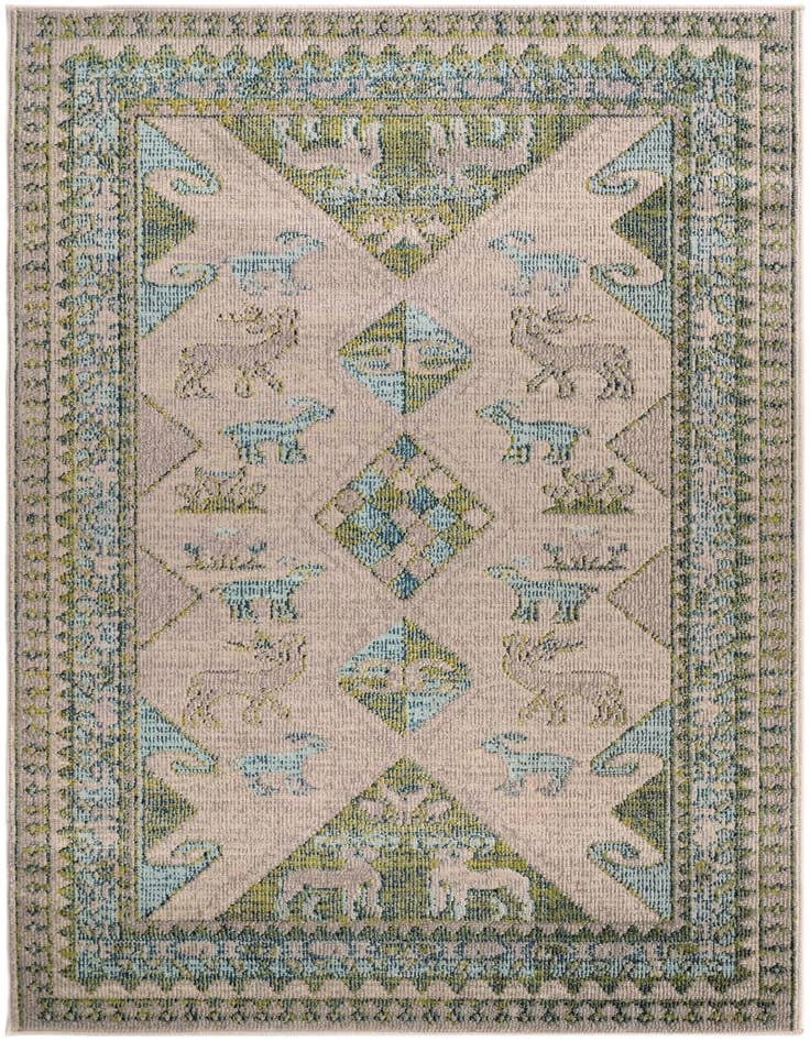 Detail image of 4' x 6' Washable Santa Fe Rug