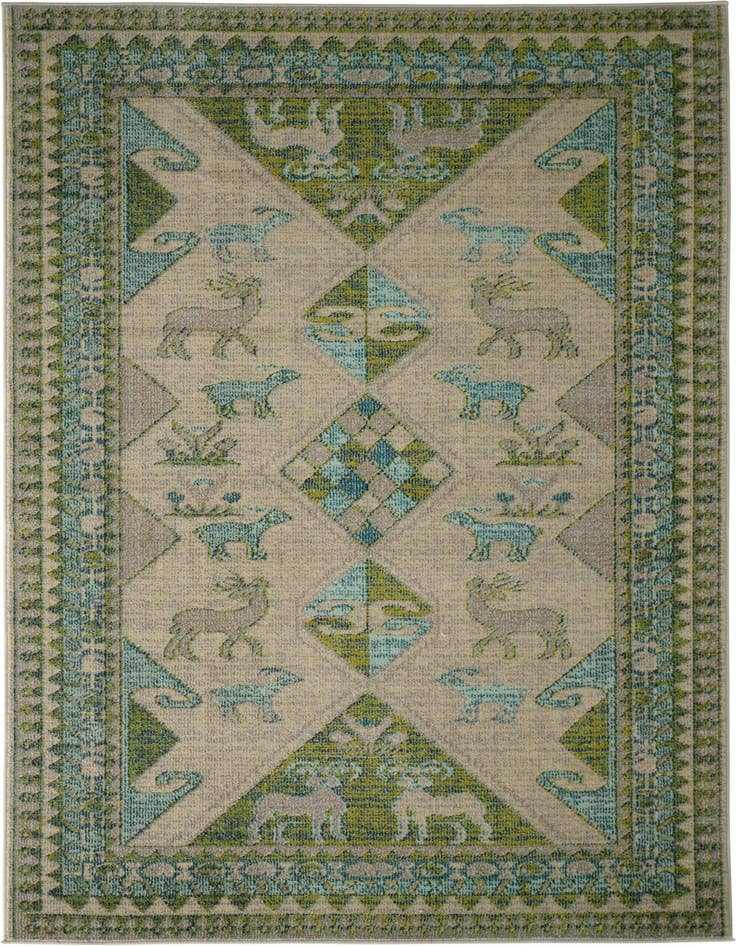 Detail image of 5' x 8' Washable Santa Fe Rug