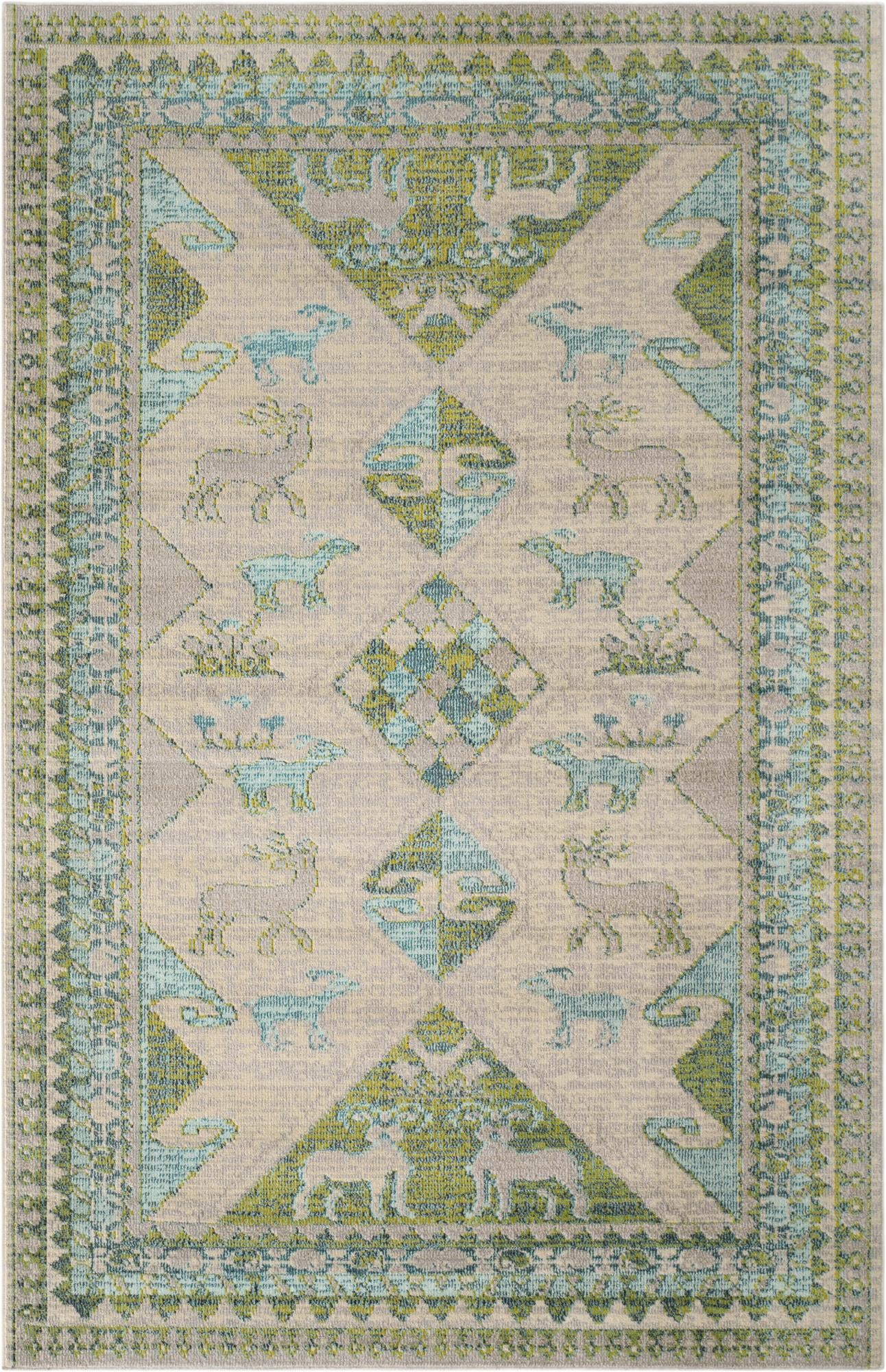 Primary image 6' x 9'  Washable Santa Fe Rug