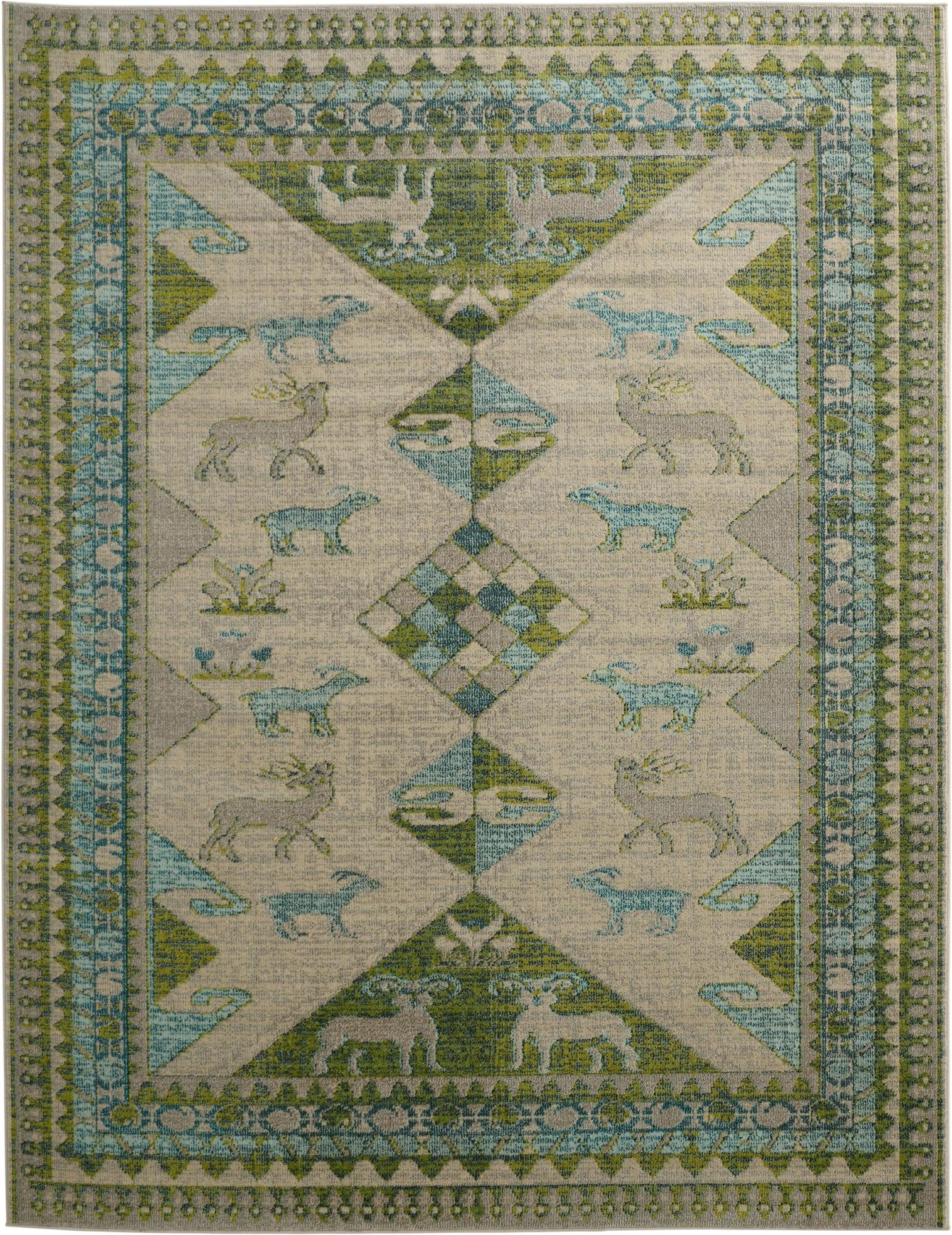 8' x 10'  Washable Santa Fe Rug