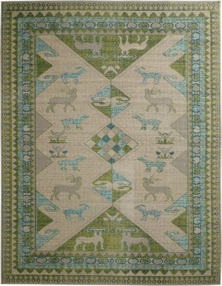 Detail image of 9' x 12' Washable Santa Fe Rug