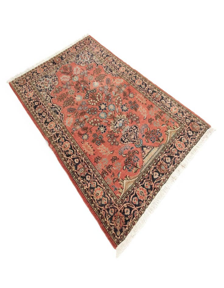 Detail image of 4' 4 x 6' 6 Hand Knotted Sarough Persian Wool Rug