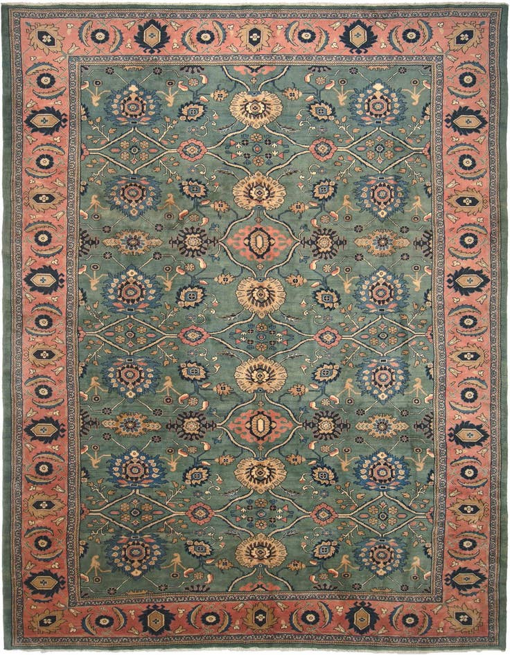 Detail image of 10' 4 x 16' 4 Sarough Rug