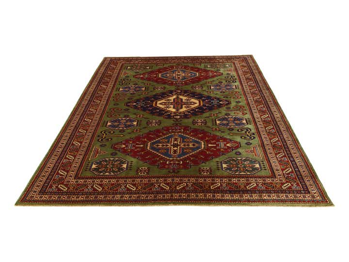 6' 1 x 8' 3 Hand Knotted Shirvan Rug
