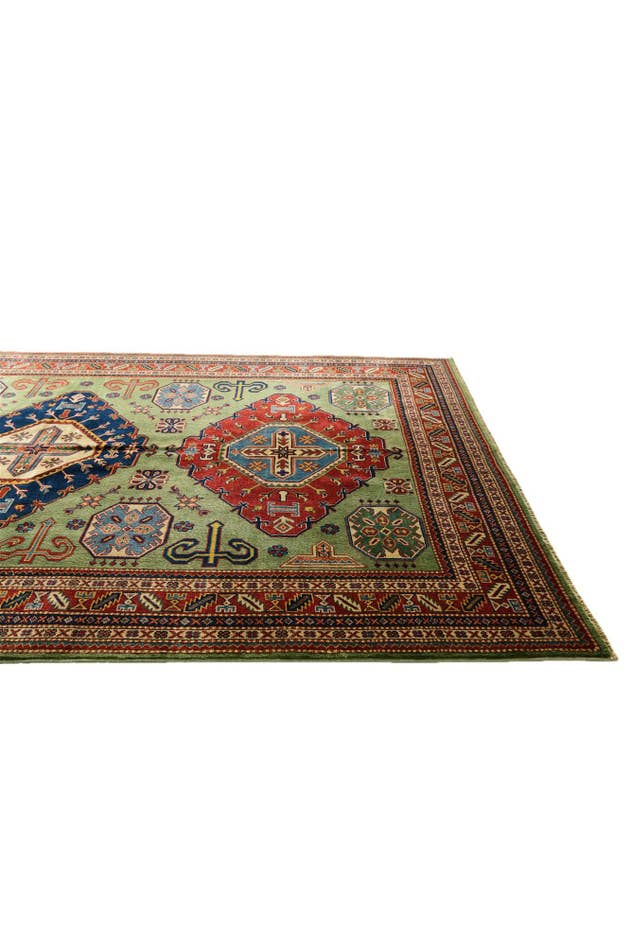 Detail image of 6' 1 x 8' 3 Hand Knotted Shirvan Rug