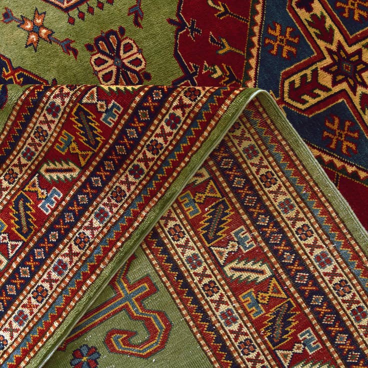 Detail image of 6' 1 x 8' 3 Hand Knotted Shirvan Rug
