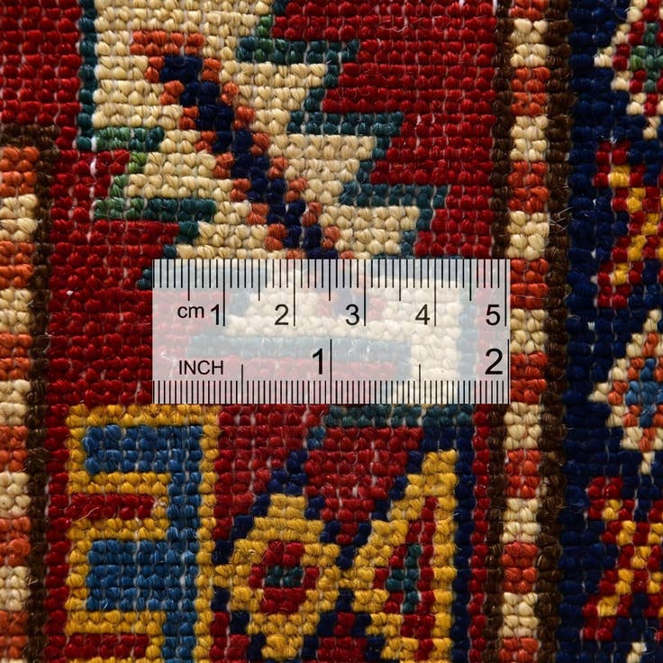 Detail image of 6' 1 x 8' 3 Hand Knotted Shirvan Rug