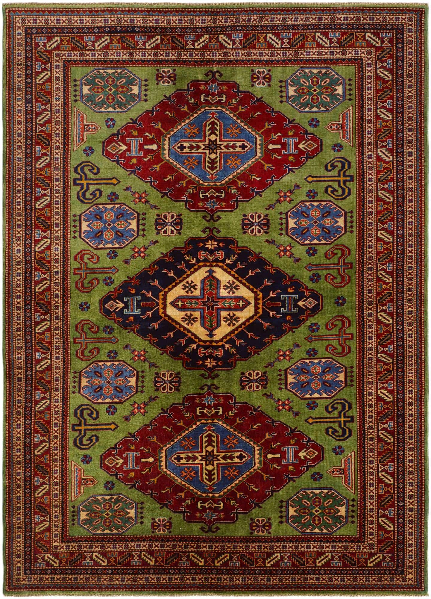 6' 1 x 8' 3 Hand Knotted Shirvan Rug