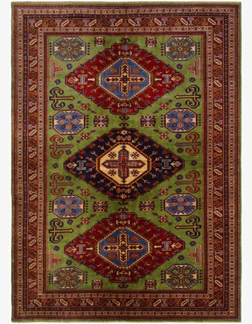 6' 1 x 8' 3 Hand Knotted Shirvan Rug