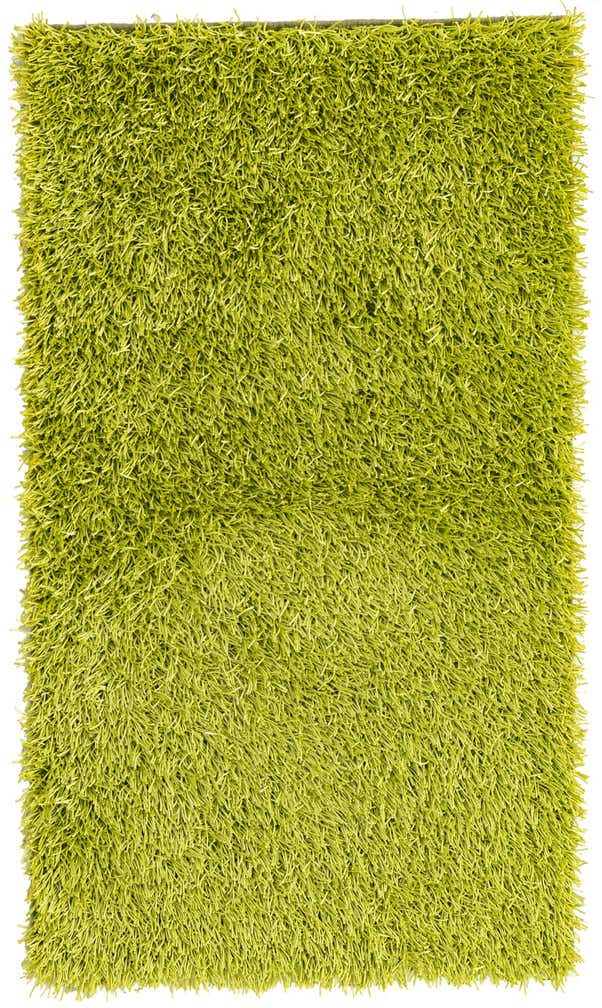 3' x 5' 4 Hand Knotted Solid Shag Oriental Rug