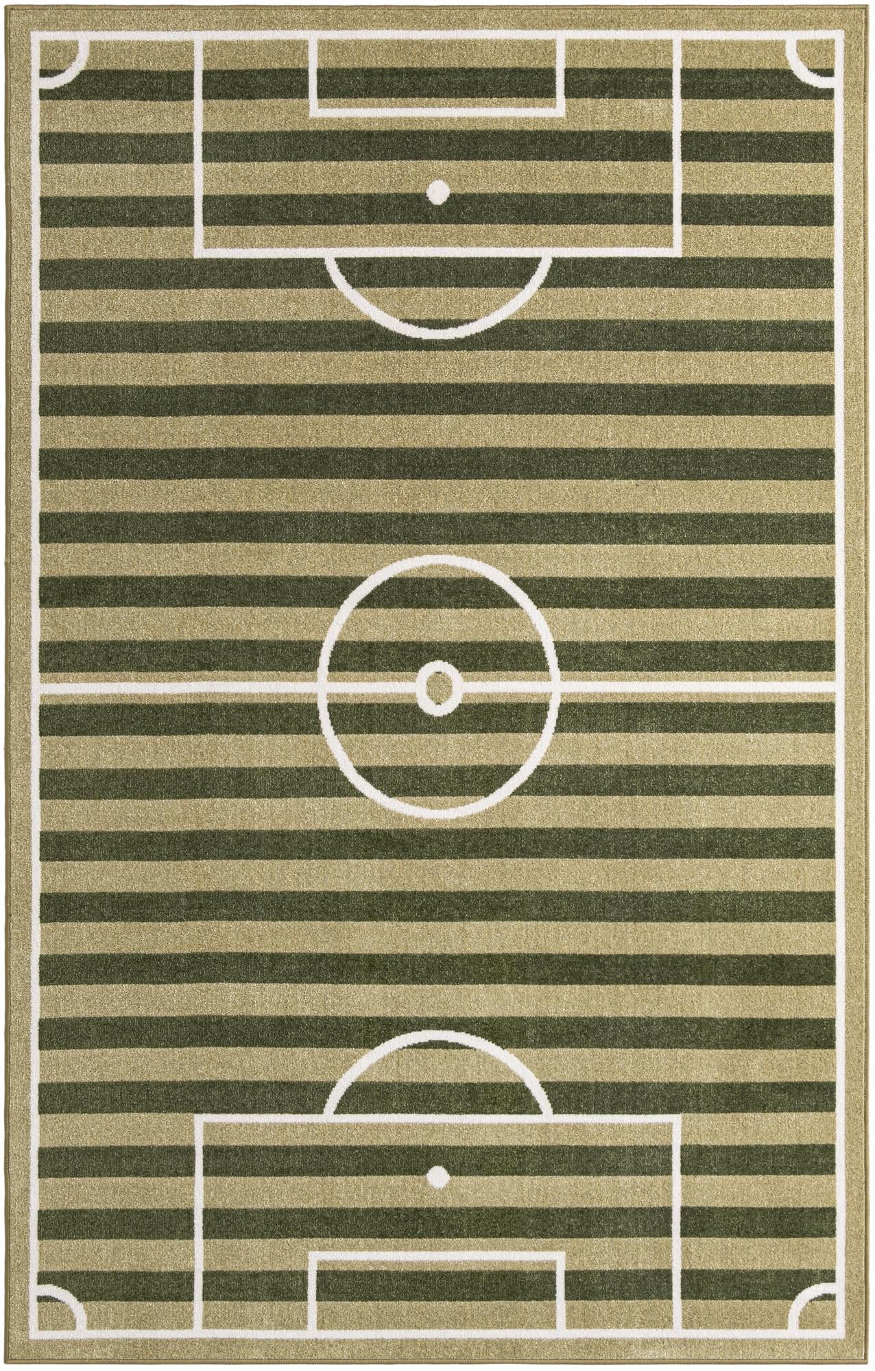5' 3 x 8' Sports Washable Rug
