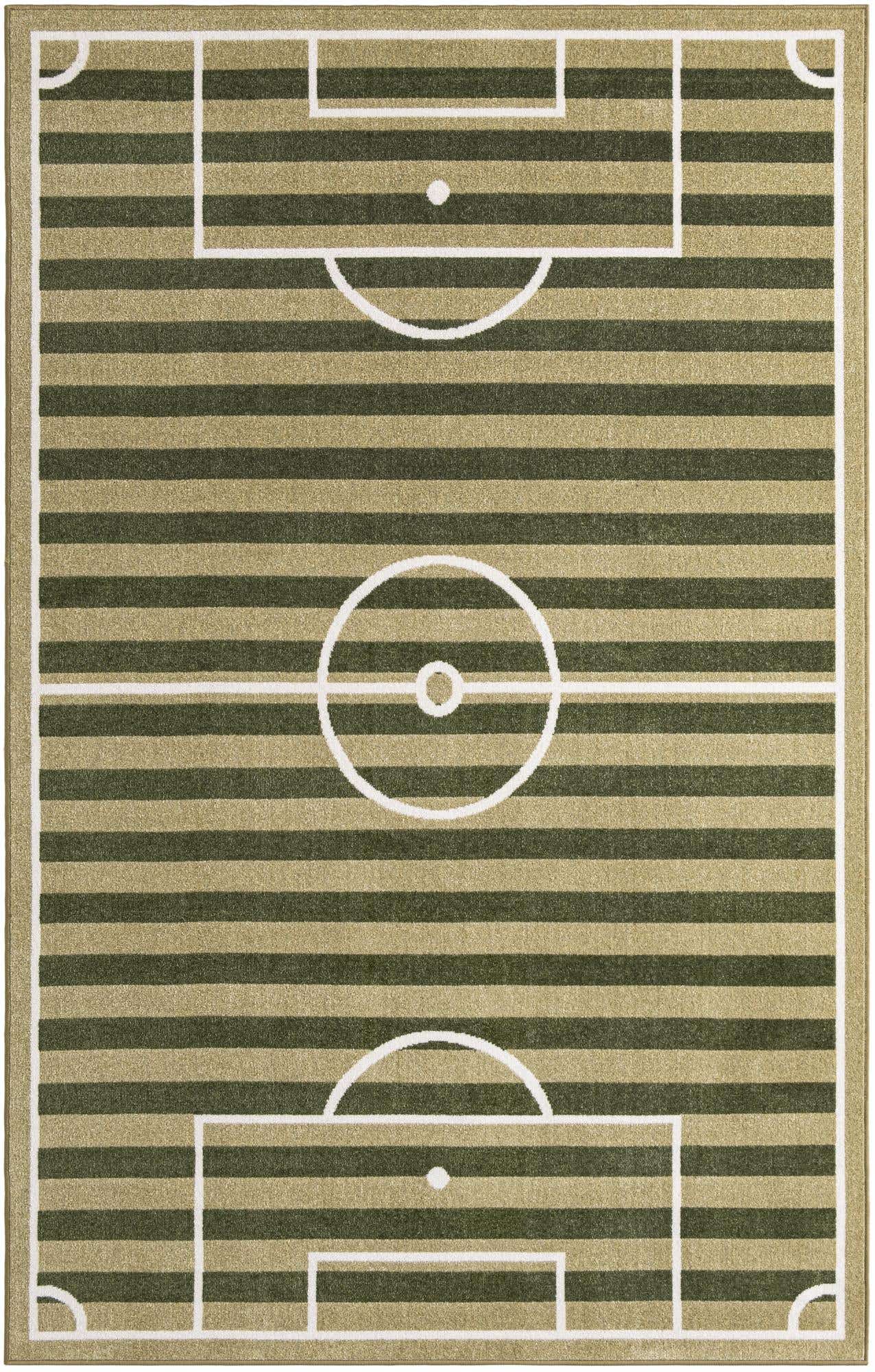 5' 3 x 8' Sports Washable Rug