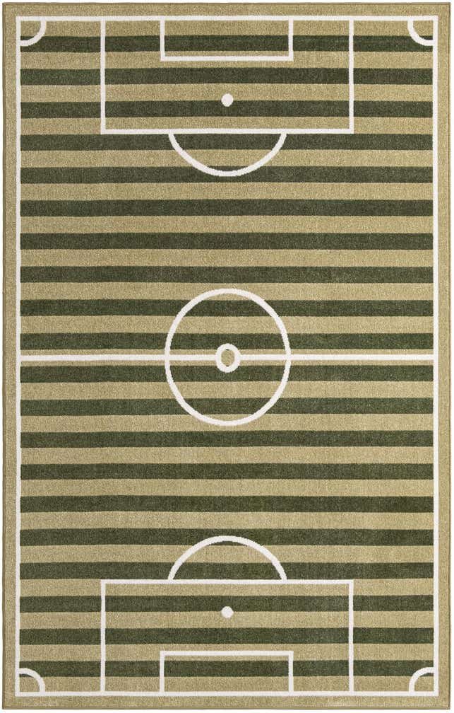 5' 3 x 8' Sports Washable Rug