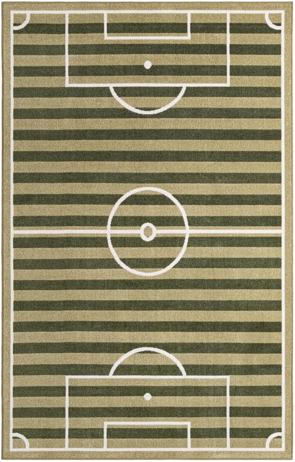 Detail image of 5' 3 x 8' Sports Washable Rug