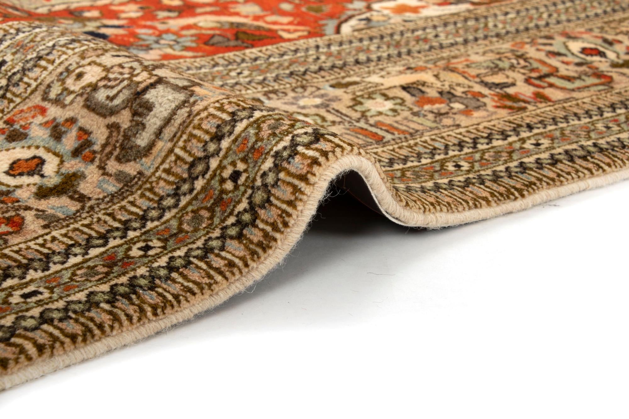 5' 11 x 8' 11 Hand Knotted Tabriz Persian Wool Rug