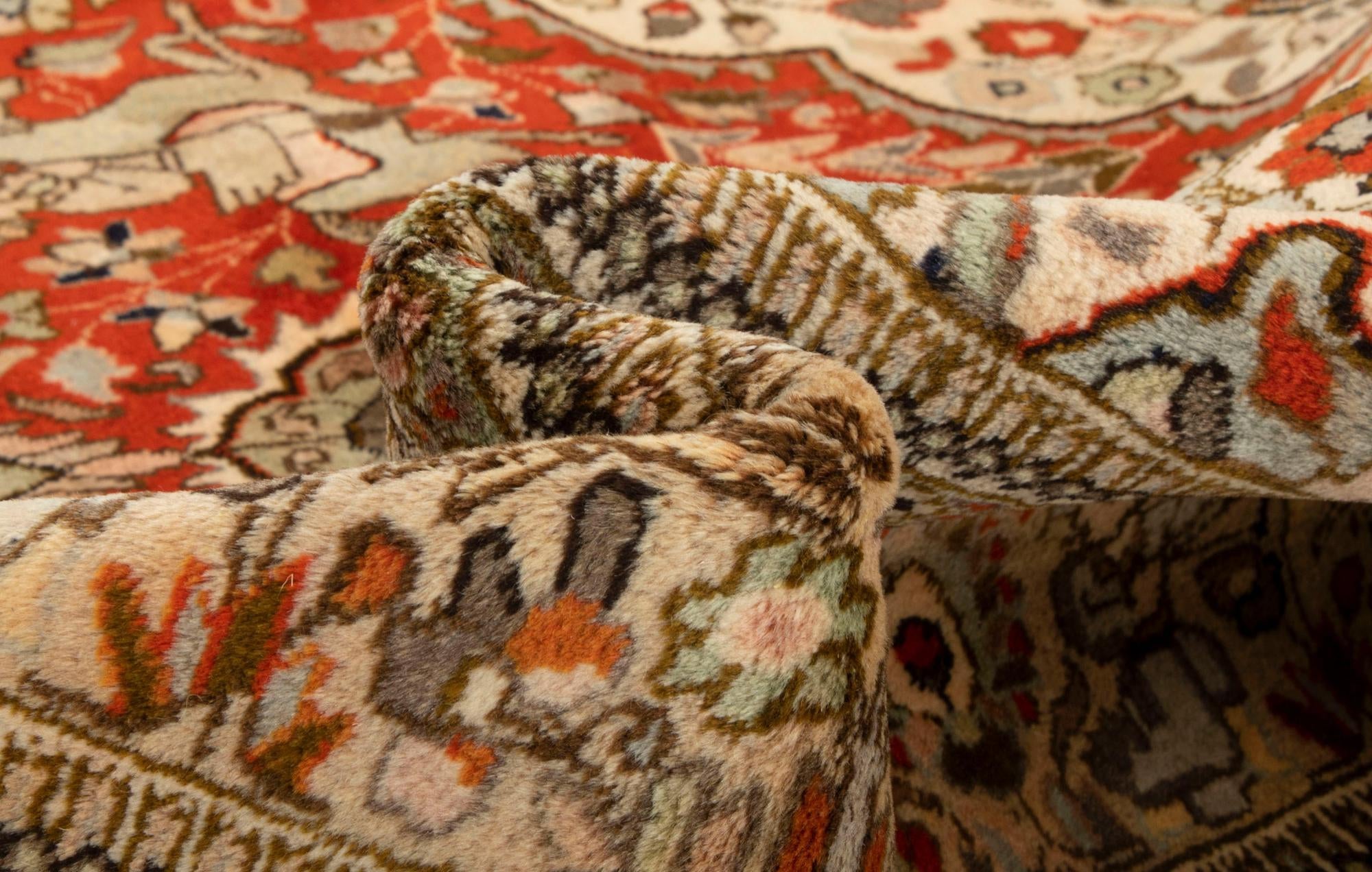 5' 11 x 8' 11 Hand Knotted Tabriz Persian Wool Rug