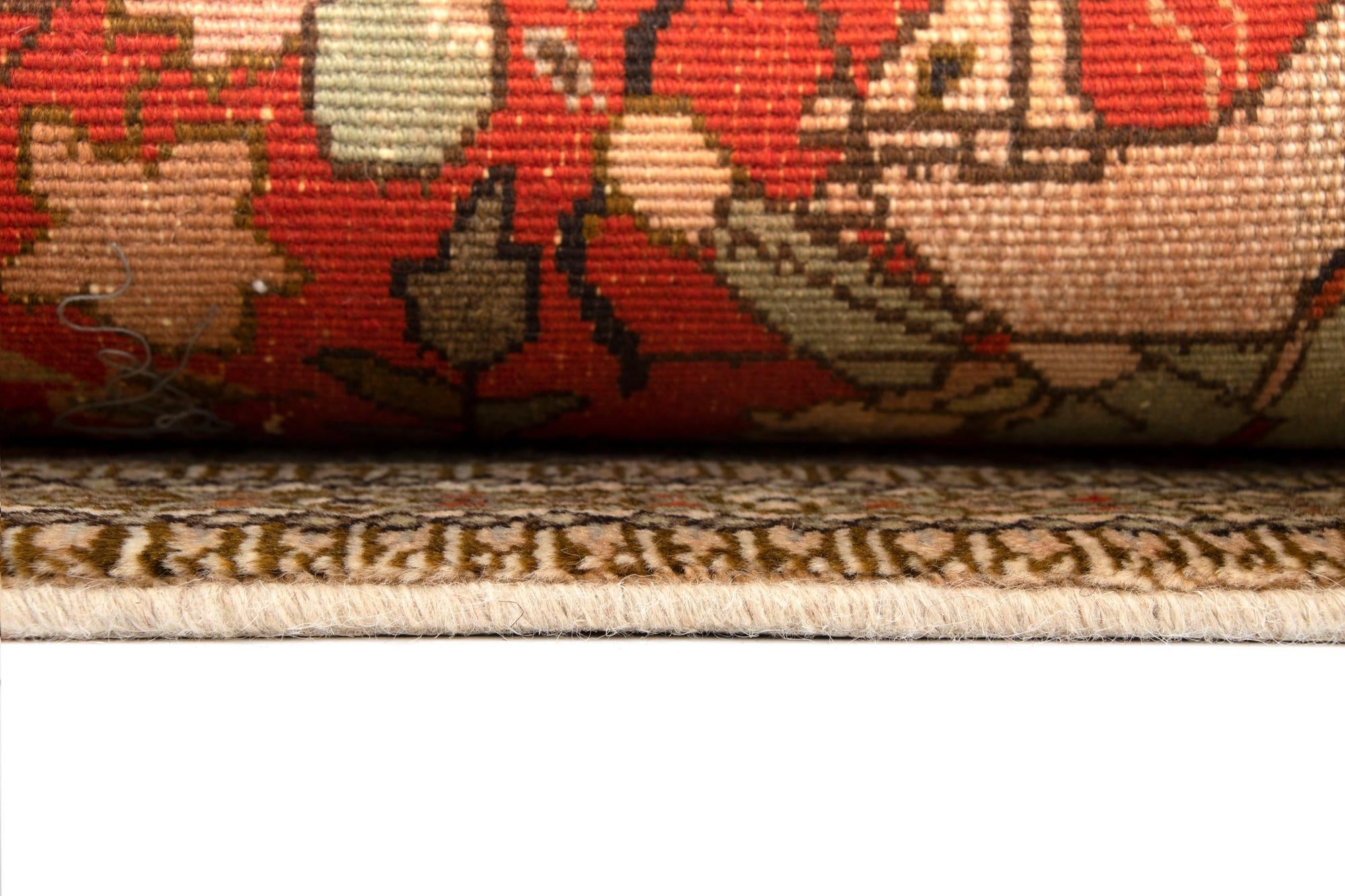 5' 11 x 8' 11 Hand Knotted Tabriz Persian Wool Rug