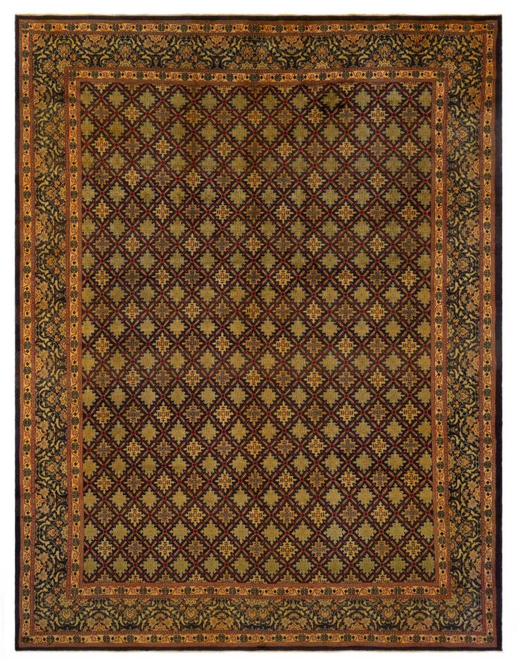 Detail image of 8' 6 x 11' 4 Hand Knotted Tabriz Persian Wool Rug