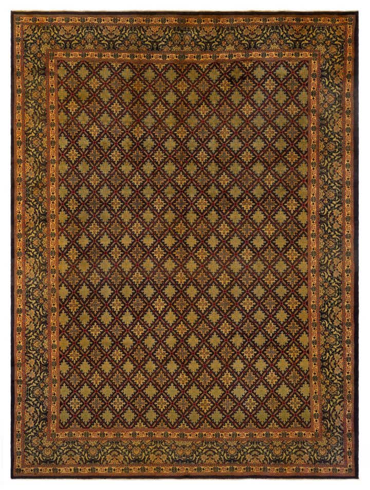 8' 6 x 11' 4 Hand Knotted Tabriz Persian Wool Rug