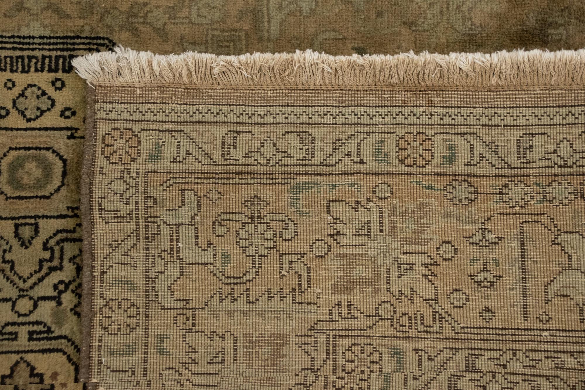 6' 4 x 9' 8 Hand Knotted Tabriz Persian Wool Rug