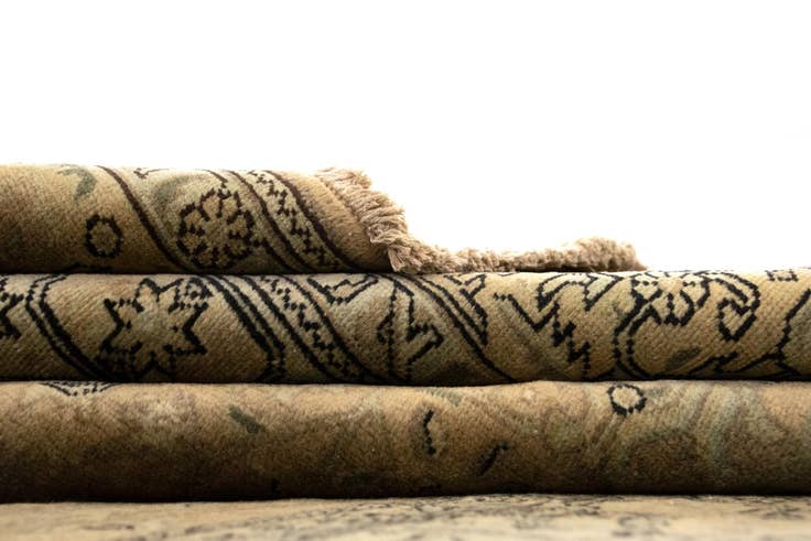 Detail image of 6' 4 x 9' 8 Hand Knotted Tabriz Persian Wool Rug