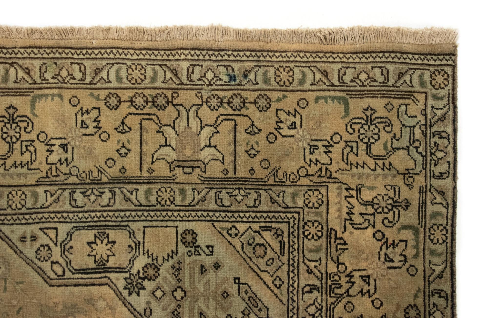6' 4 x 9' 8 Hand Knotted Tabriz Persian Wool Rug