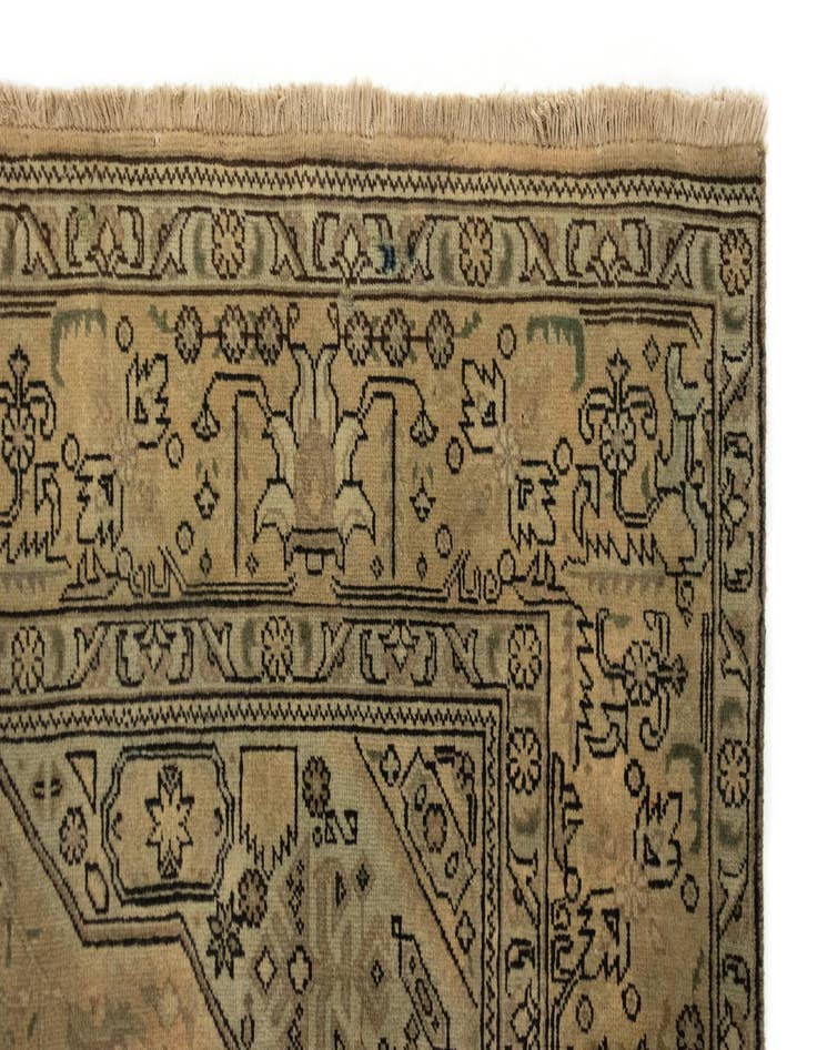 Detail image of 6' 4 x 9' 8 Hand Knotted Tabriz Persian Wool Rug
