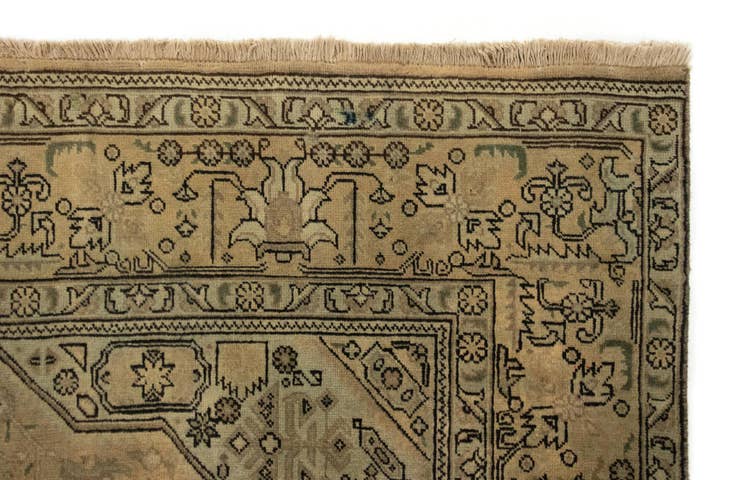 Detail image of 6' 4 x 9' 8 Hand Knotted Tabriz Persian Wool Rug