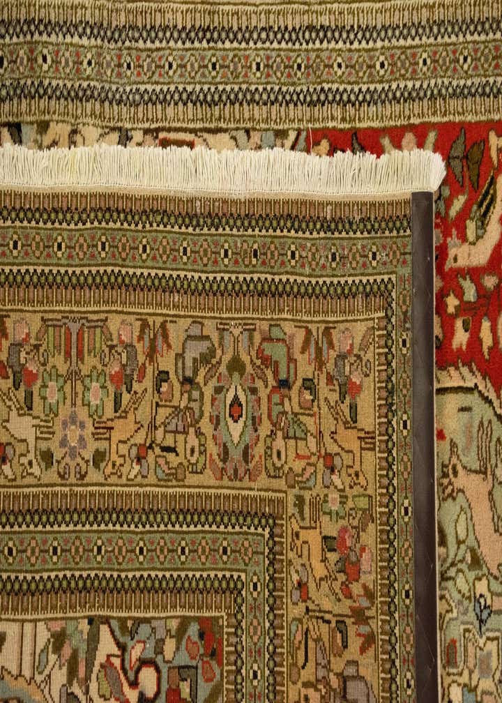 6' x 9' 2 Hand Knotted Tabriz Persian Wool Rug